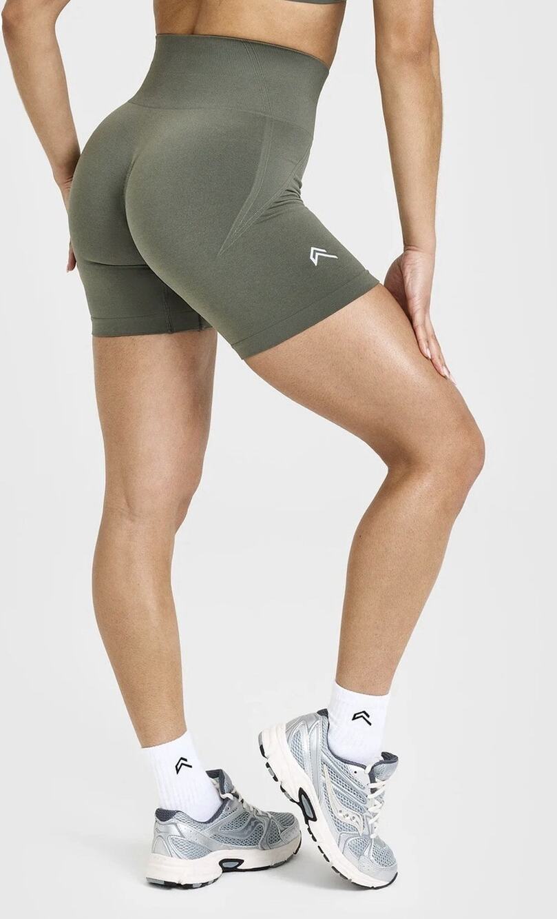 ONER ACTIVE Effortless Seamless Shorts Dark Khaki Medium